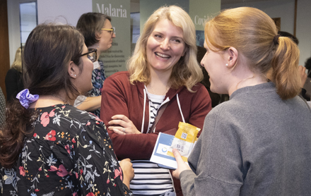 Picture of people smiling at Member events
